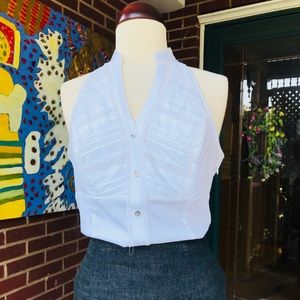 Express White Halter Top